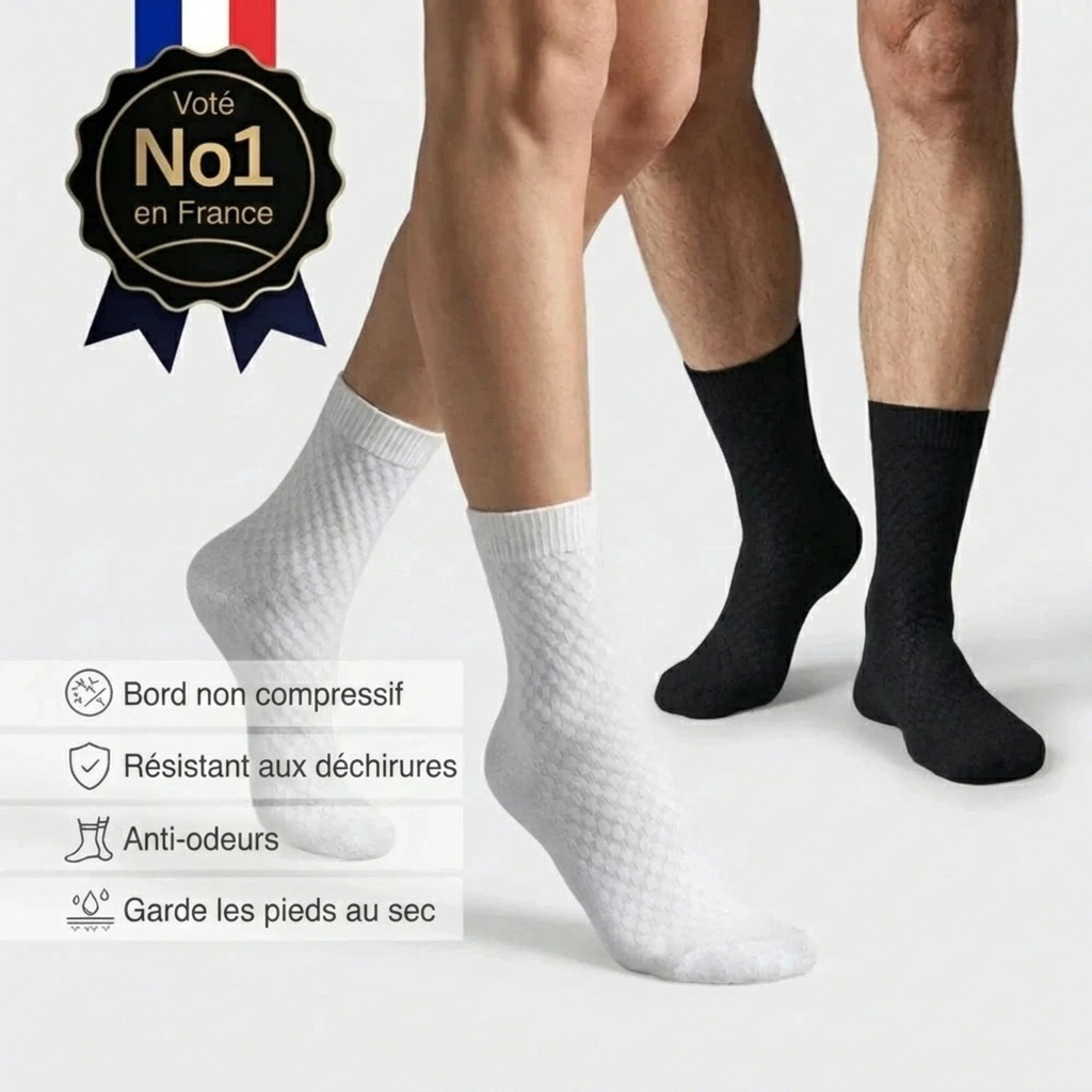Chaussettes Montantes en Bambou Premium