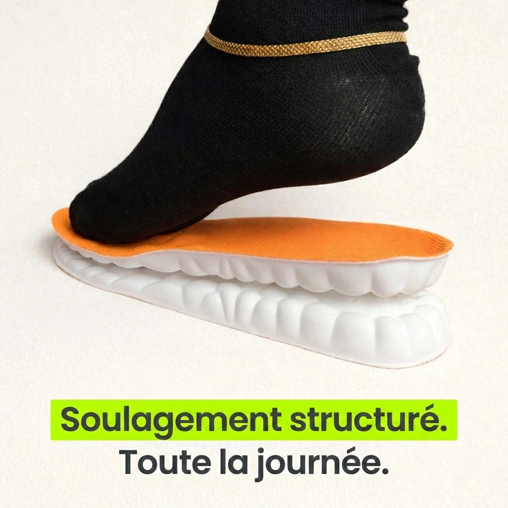 Semelles orthopédiques pour soulager les douleurs au talon et la fasciite plantaire