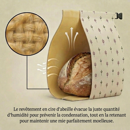 Sacs à pain premium 100% coton et cire d'abeille