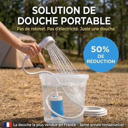 Douche portable – Kit complet avec tuyau & buse