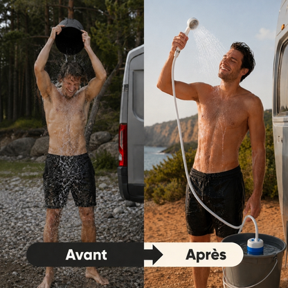 Douche portable – Kit complet avec tuyau & buse