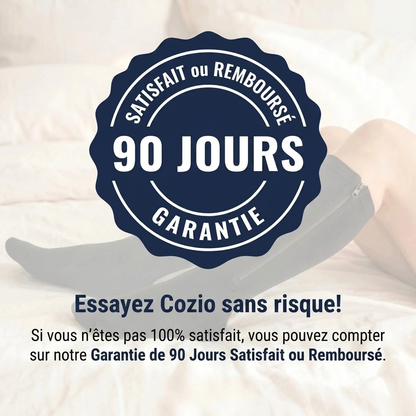 Bas de contention à compression dégressive avec fermeture éclair